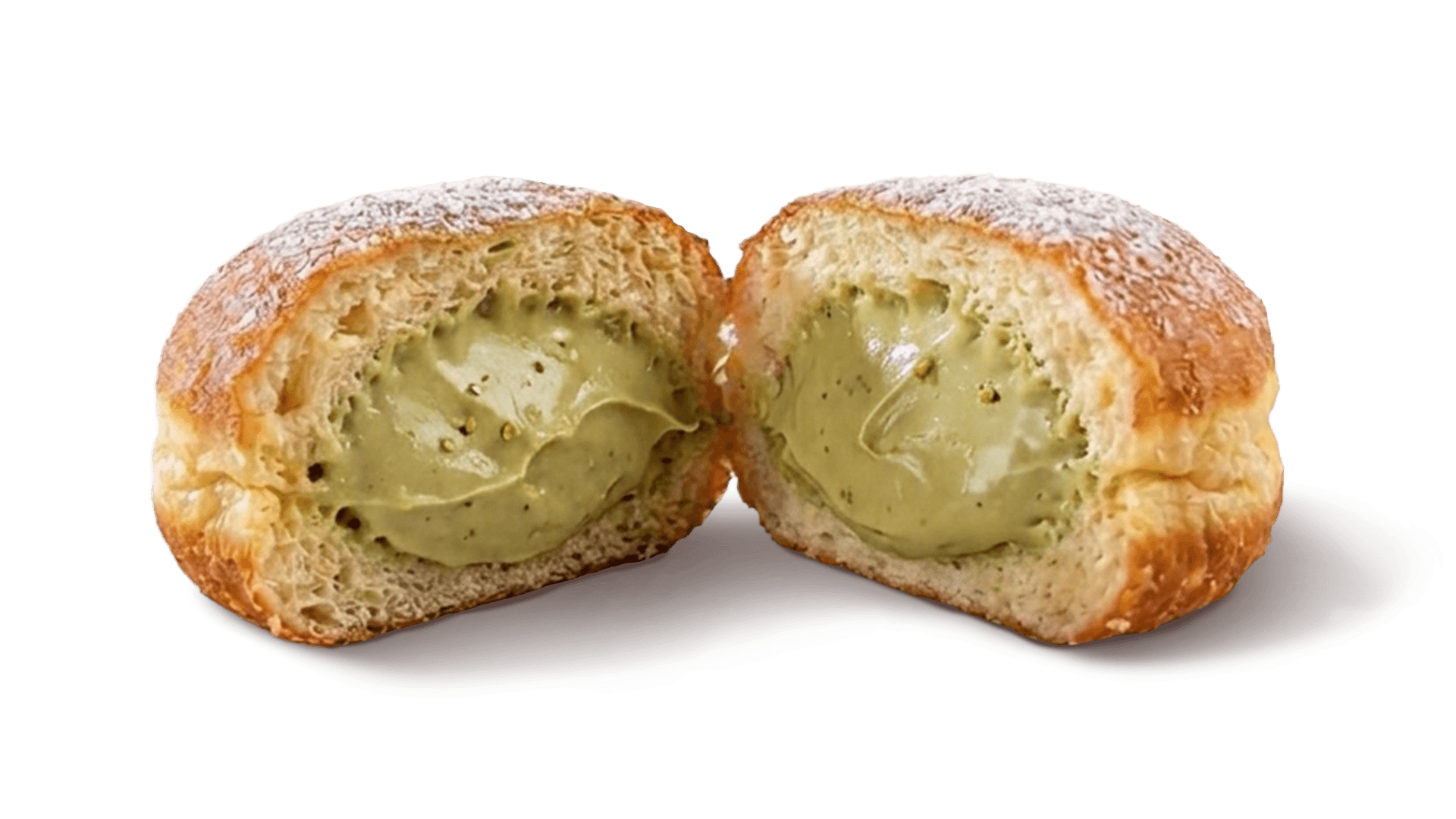Doughnut filled with Nerella Unica Rock Pistachio