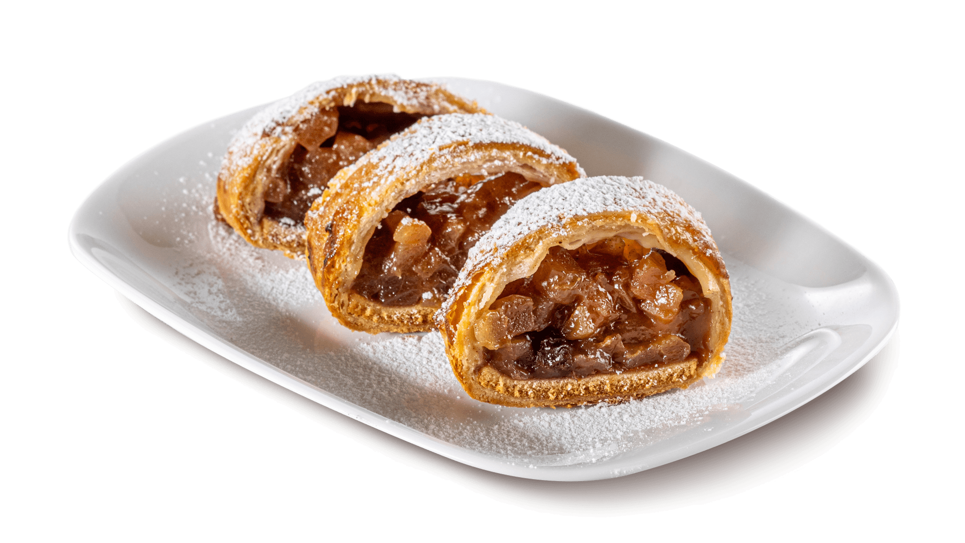 Prodotto di pasticceria realizzato con NewFru Strudel
